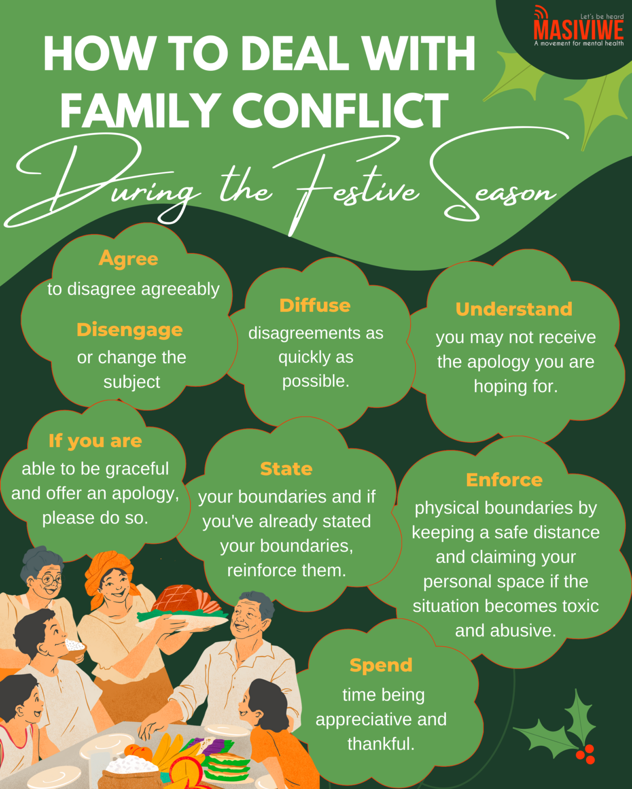 Tips for Mental Health in the Festive Season - MASIVIWE